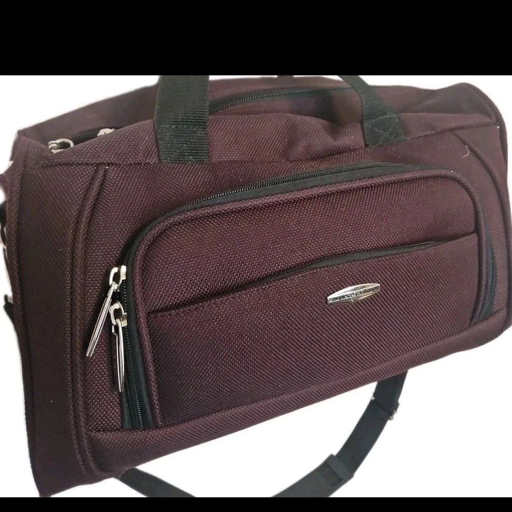 Pierre Cardin Maroon Duffle Bag Cottagecore Normcore Boho Y2k Soho(T)